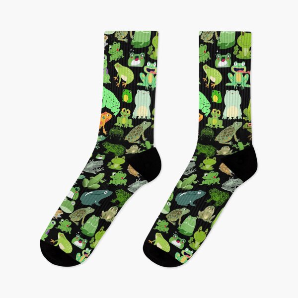 Item preview, Frog collection in pattern. designed and sold by Patternaart.