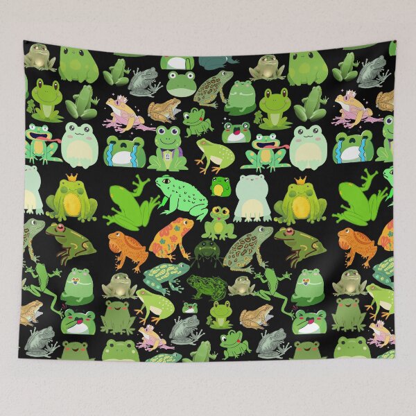 Item preview, Frog collection in pattern. designed and sold by Patternaart.