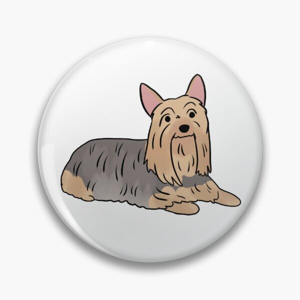 Item preview, Silky terrier cute dog illustration silver and tan designed and sold by Yarafantasyart.