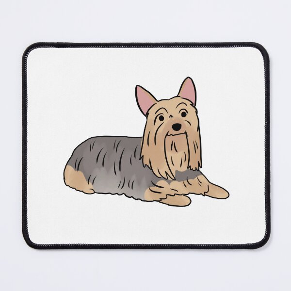 Item preview, Silky terrier cute dog illustration silver and tan designed and sold by Yarafantasyart.