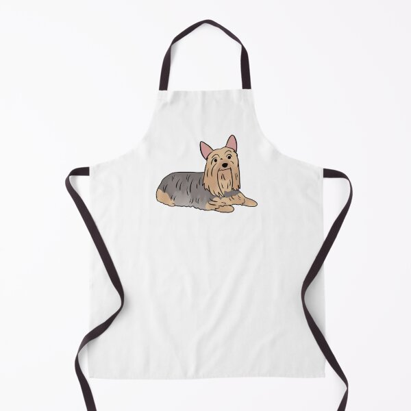 Item preview, Silky terrier cute dog illustration silver and tan designed and sold by Yarafantasyart.