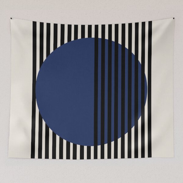 Item preview, Bauhaus Exhibition Print, Bauhaus Wall Art dark blue circle, Bauhaus Exhibition Wall Decor designed and sold by re-make-.