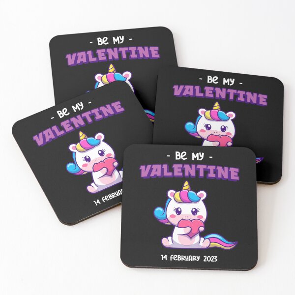 Item preview, 14 feb 2023 Be my valentine cute unicorn gift designed and sold by ALIENATIVED.