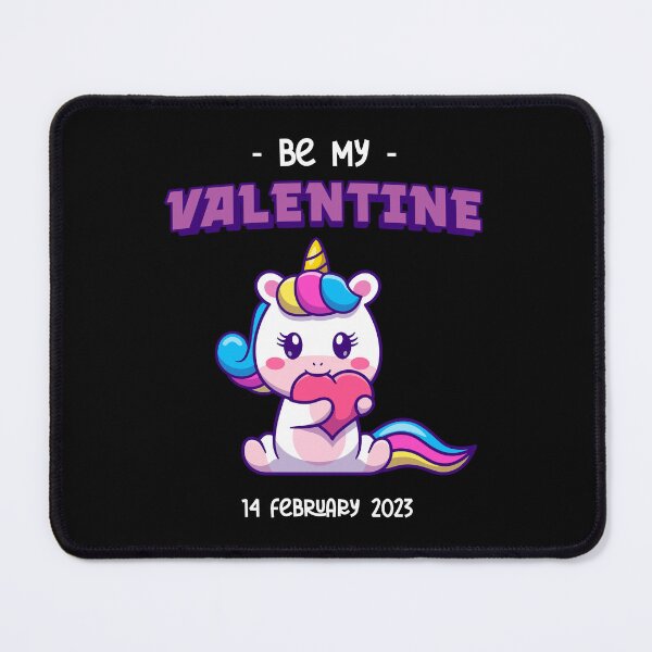 Item preview, 14 feb 2023 Be my valentine cute unicorn gift designed and sold by ALIENATIVED.