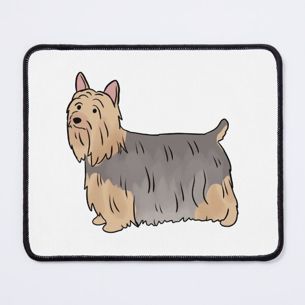 Item preview, Silky terrier cute dog illustration silver and tan designed and sold by Yarafantasyart.