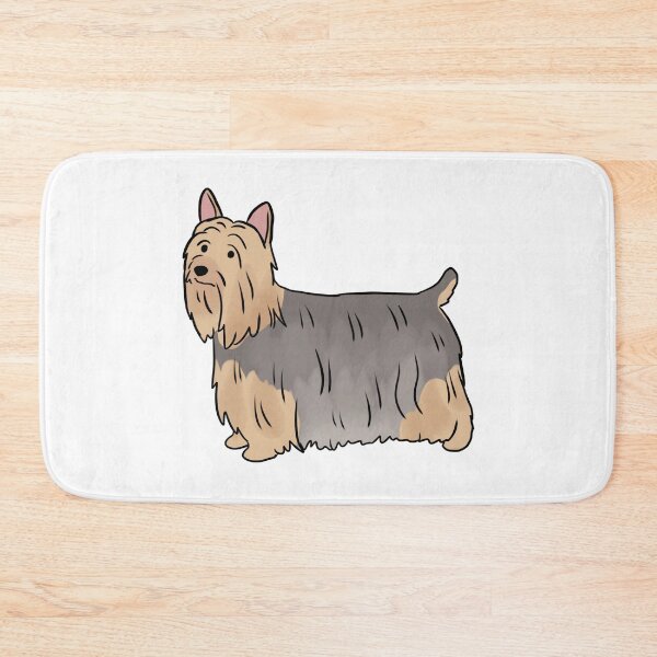 Item preview, Silky terrier cute dog illustration silver and tan designed and sold by Yarafantasyart.