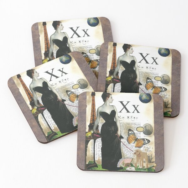Item preview, Dictionary Collage Artsy Literary Decor "X" for Madame X designed and sold by KathyGrippi.