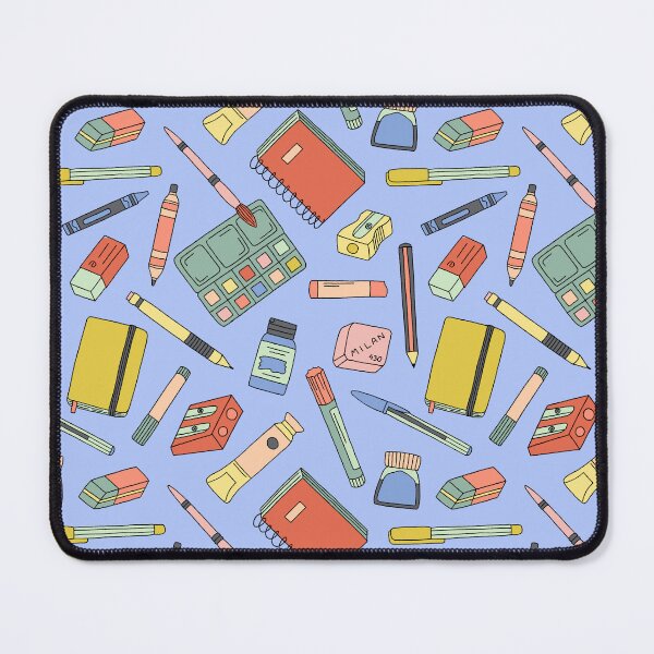 Item preview, Art supplies on light blue designed and sold by Muxune.