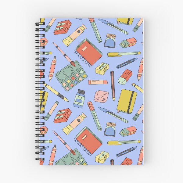 Item preview, Art supplies on light blue designed and sold by Muxune.