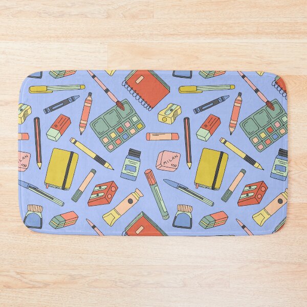 Item preview, Art supplies on light blue designed and sold by Muxune.