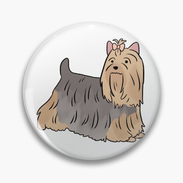 Item preview, Silky terrier cute dog illustration silver and tan designed and sold by Yarafantasyart.