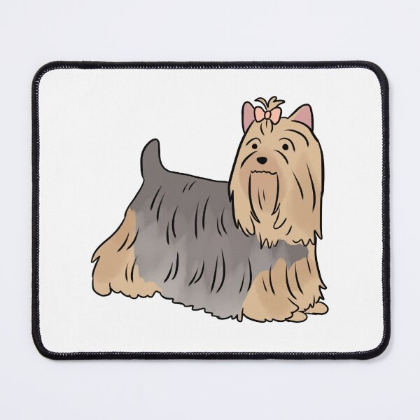 Item preview, Silky terrier cute dog illustration silver and tan designed and sold by Yarafantasyart.