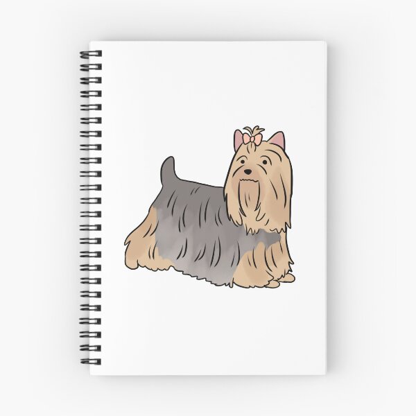Item preview, Silky terrier cute dog illustration silver and tan designed and sold by Yarafantasyart.