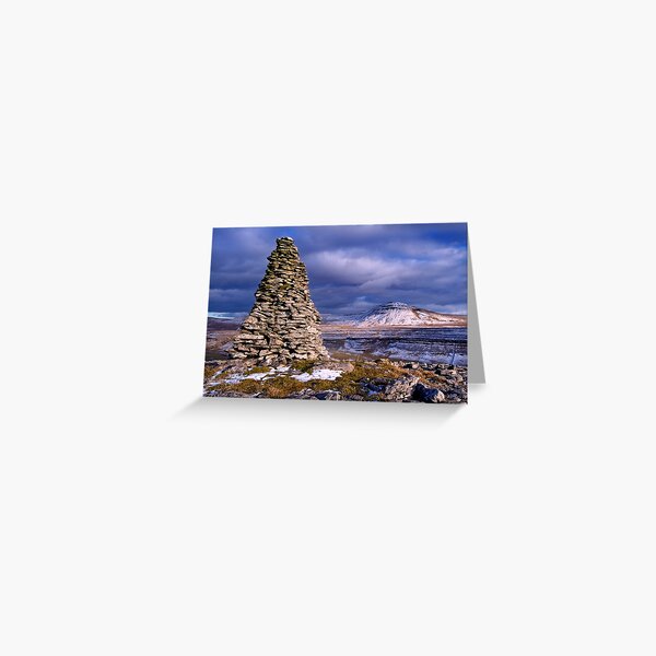 Ingleborough from Twisleton Scars - The Yorkshire Dales Greeting Card