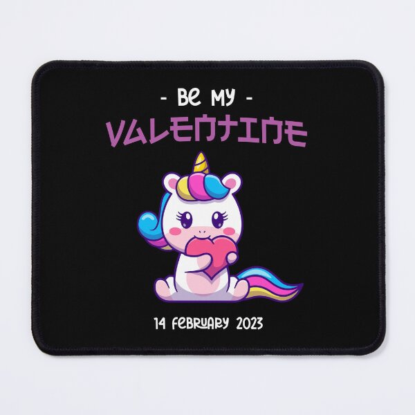 Item preview, Be my valentine cute unicorn 14 february 2023 designed and sold by ALIENATIVED.