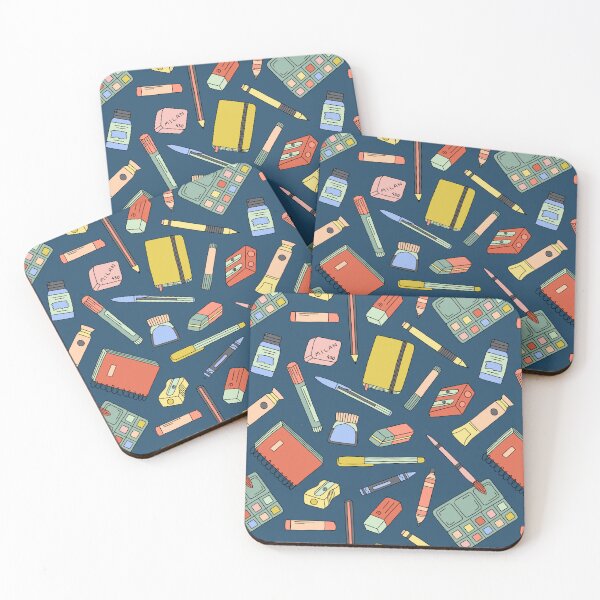 Item preview, Art supplies in navy blue designed and sold by Muxune.