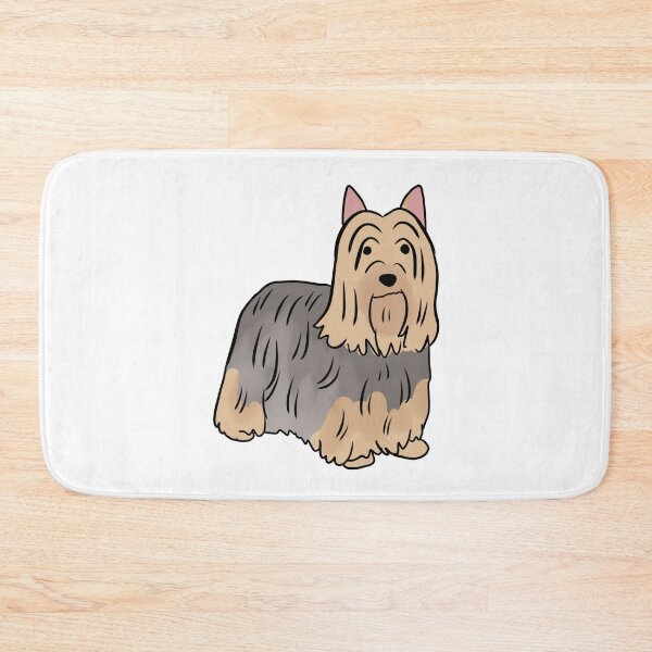Item preview, Silky terrier cute dog illustration silver and tan designed and sold by Yarafantasyart.