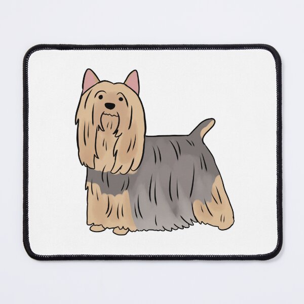 Item preview, Silky terrier cute dog illustration silver and tan designed and sold by Yarafantasyart.