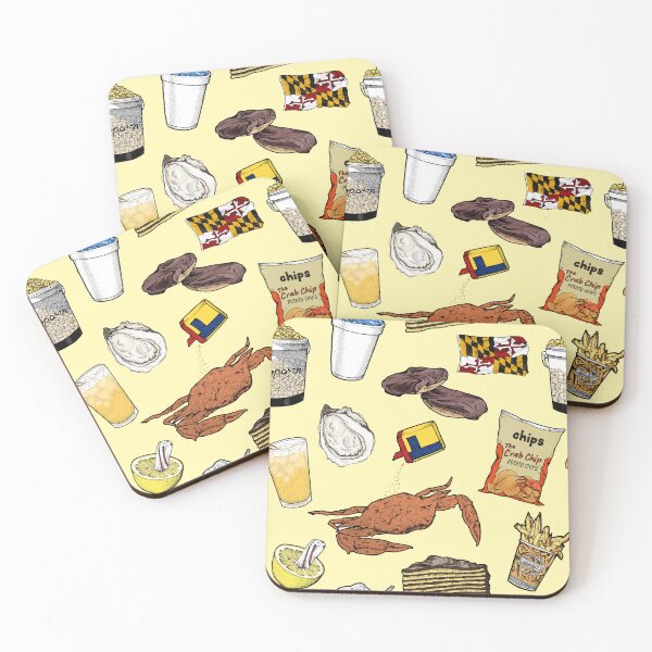 Item preview, Maryland Foods - Yellow designed and sold by Elizabeth Weglein.