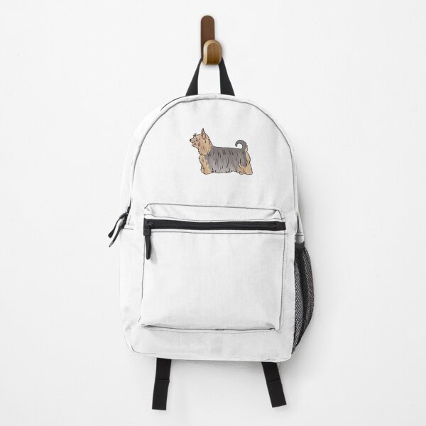 Item preview, Silky terrier cute dog illustration silver and tan designed and sold by Yarafantasyart.