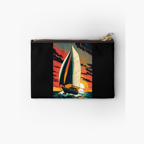 Item preview, Pop Art Deco Sailboat Sunset designed and sold by delohill.