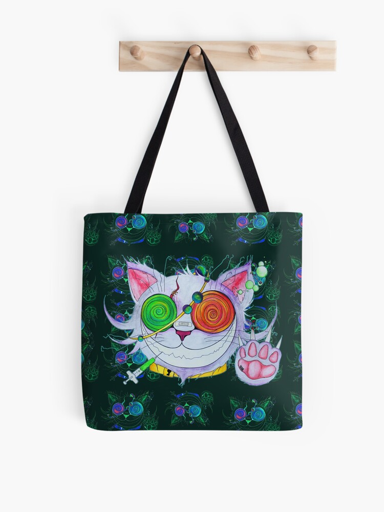 Thumbnail 1 of 2, Tote Bag, Psychocat designed and sold by studinano.
