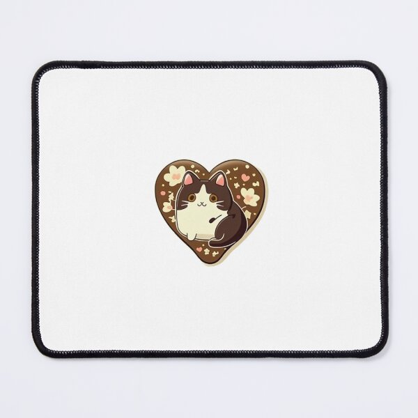 Item preview, Adorable Heart Shaped Chocolate and Kitty Sticker designed and sold by DreamNebula.
