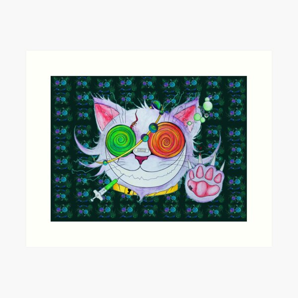Psychocat Art Print