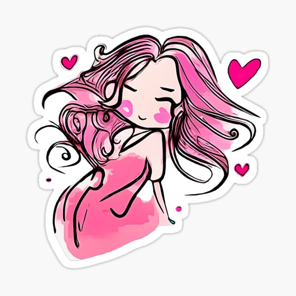 Heart-Filled Cuteness Sticker