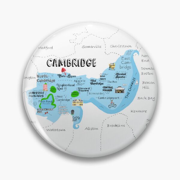 Item preview, map of cambridge mass designed and sold by Mitra Farmand.