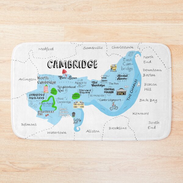 Item preview, map of cambridge mass designed and sold by Mitra Farmand.