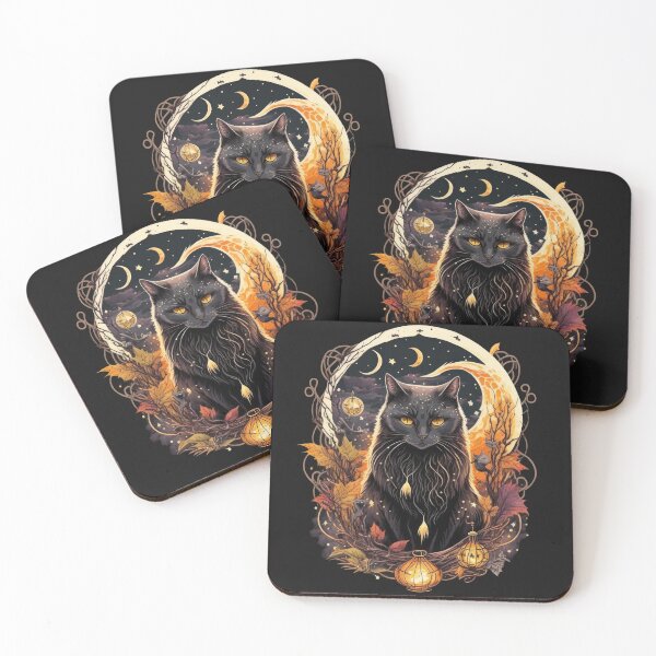 Item preview, Halloween | The-Sinister Witchy Cat Black Feline Magic Design designed and sold by The-Sinister.