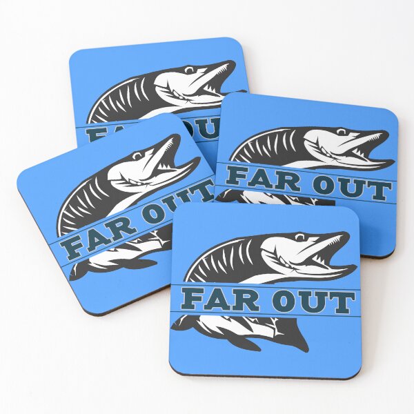 Item preview, Far Out Fly Fish Blue  designed and sold by ChristinasMess.