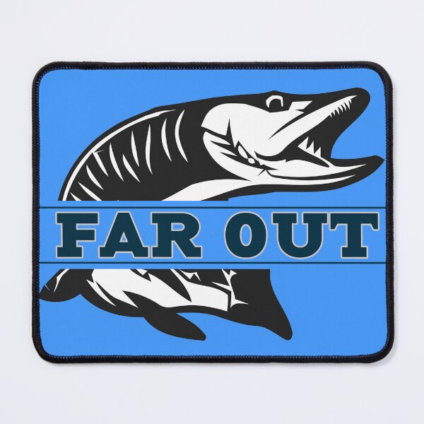 Item preview, Far Out Fly Fish Blue  designed and sold by ChristinasMess.