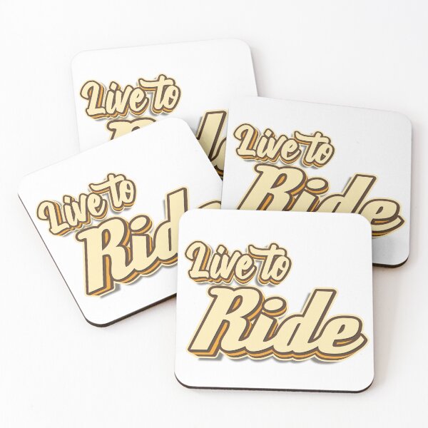 Item preview, Live to Ride typography designed and sold by KondeHipe.