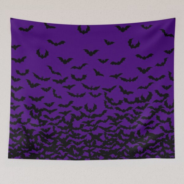 Item preview, Bats on Dark Plum Purple Print, Bat Design, Bat Print, Halloween Print, I love Bats Print designed and sold by PinHookPrincess.