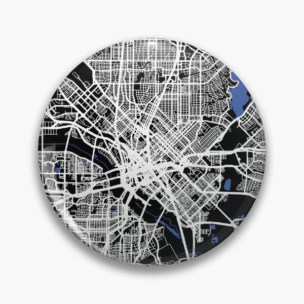 Item preview, Dallas Texas TX city map black and white designed and sold by gifts-ideas.