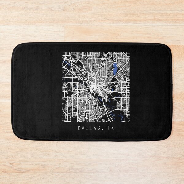 Item preview, Dallas Texas TX city map black and white designed and sold by gifts-ideas.