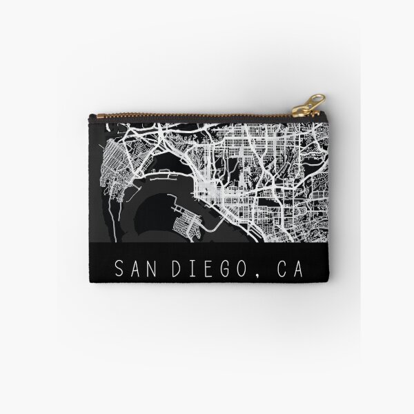Item preview, San Diego California CA city map black and white designed and sold by gifts-ideas.