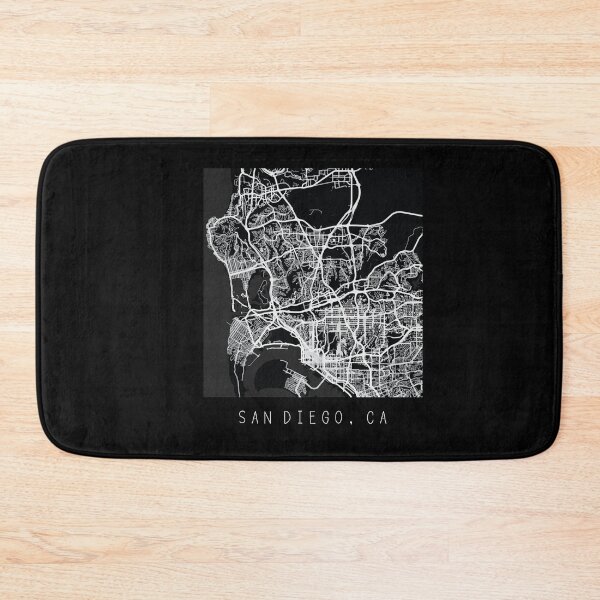 Item preview, San Diego California CA city map black and white designed and sold by gifts-ideas.
