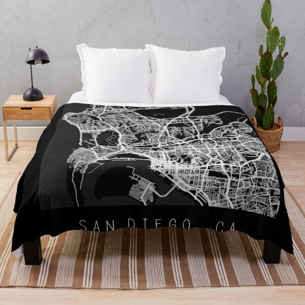 Item preview, San Diego California CA city map black and white designed and sold by gifts-ideas.