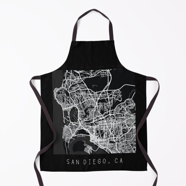 Item preview, San Diego California CA city map black and white designed and sold by gifts-ideas.