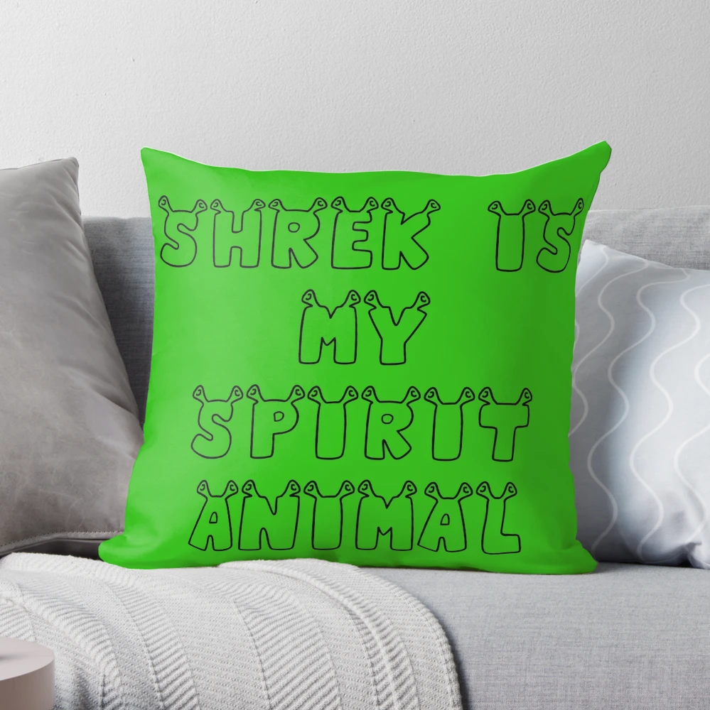 The Shrek Family Throw Pillow, Shrek Fiona _amp_ Shrek Get Ogre It Throw  Pillow