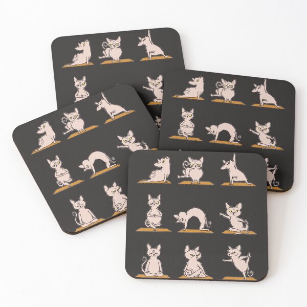 Item preview, Kitten meow-Maste namaste meditation , cute cat doing yoga designed and sold by Adam ★★★★★.