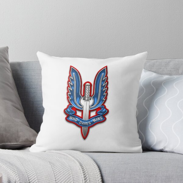 Item preview, Special Air Service - SAS Insignia over White Leather designed and sold by Serge Averbukh Art Studio.