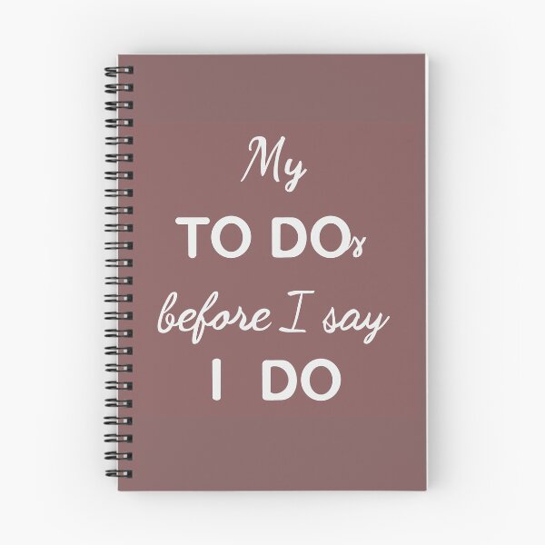Item preview, My to dos before I say Ido designed and sold by Marry-me.