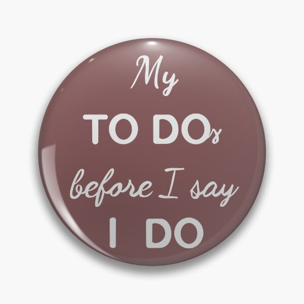 Item preview, My to dos before I say Ido designed and sold by Marry-me.