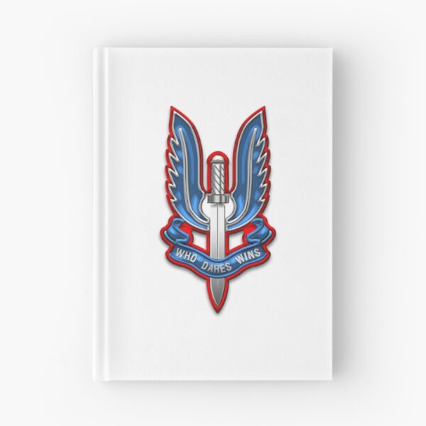 Item preview, Special Air Service - SAS Insignia over White Leather designed and sold by Serge Averbukh Art Studio.