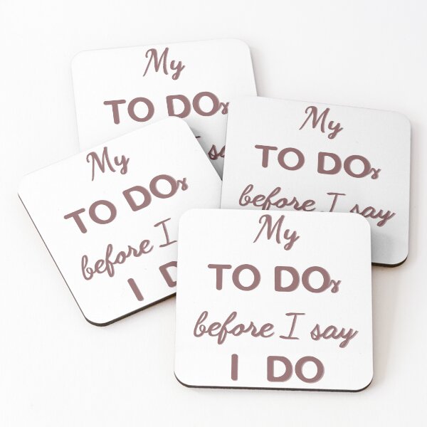Item preview, My to dos before I say Ido designed and sold by Marry-me.