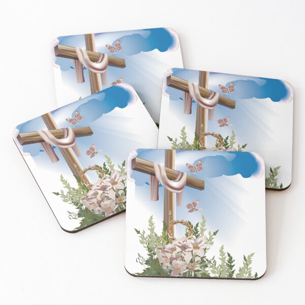 Item preview,  Illustration of a brown wooden cross. T-shirt print. designed and sold by Senior-Kuzmin.